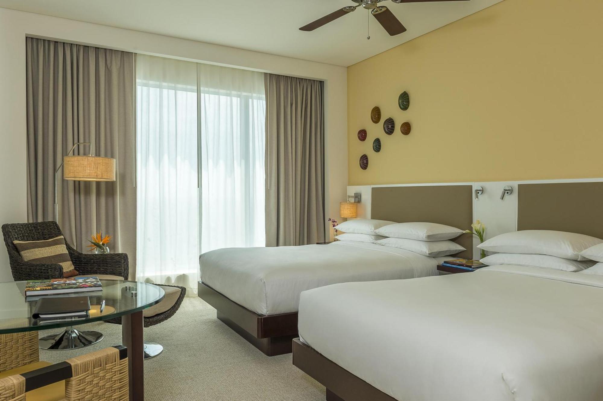 Double Room with Two Double Beds and Bay View