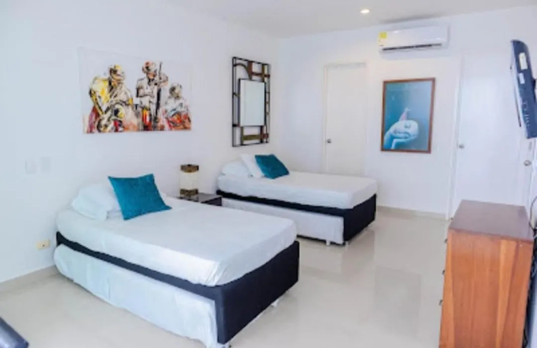 2Me-4 Apartamento De 2 Alcobas Cerca Al Mar Con Piscina Jacuzzi Y Gimnasio-1