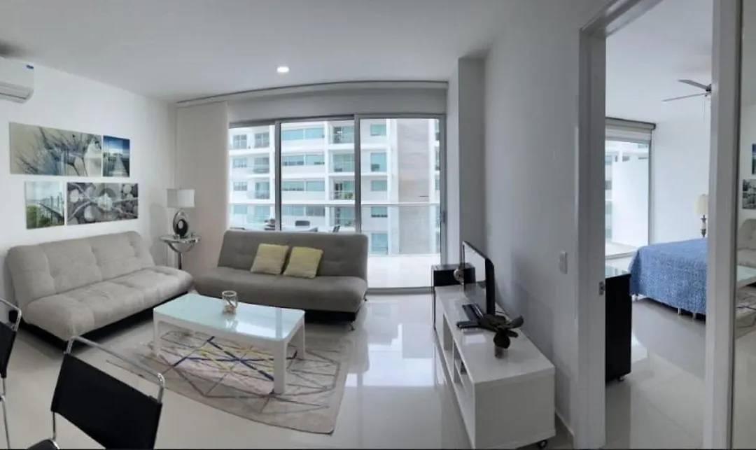 2Mu-09 Apartamento De 2 Alcobas Frente Al Mar Con Aire Acondicionado Wifi Y Piscina-1