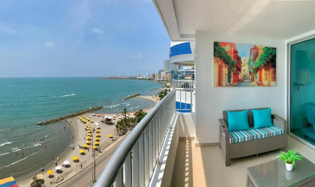 2P1-Al4 Apartamento De 2 Alcobas Frente Al Mar Con Aire Acondicionado Y Wifi-1