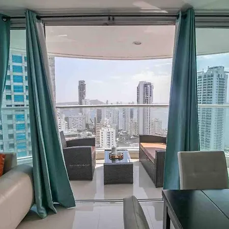 Apartamento Bocagrande Vista Al Mar Piso 31-2