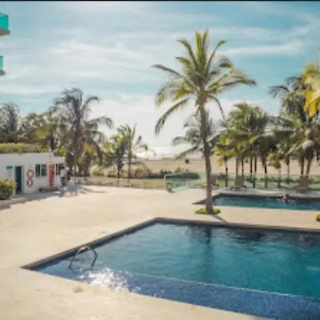 3M9-11 Apartamento De 3 Habitaciones Frente Al Mar Con Gimnasio Jacuzzi Y Piscina-2