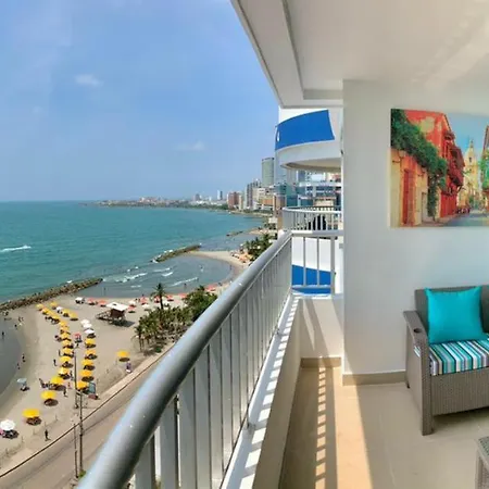 2P1-Al2 Apartamento De 2 Alcobas Frente Al Mar Con Aire Acondicionado Y Wifi-2