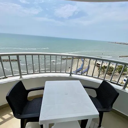 2P1-Al4 Apartamento De 2 Alcobas Frente Al Mar Con Aire Acondicionado Y Wifi-3