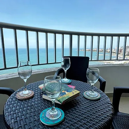Apartamento Con Vista Al Mar Piso 19 Bocagrande-2
