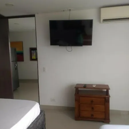 1C5 Apartamento En Cartagena Con Balcon Y Vista Al Mar, Aire Acondicionado Y Wifi-2