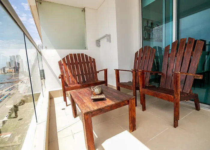 Palmetto Beach 1204 Sea View Bocagrande Cartagène acceptant les animaux