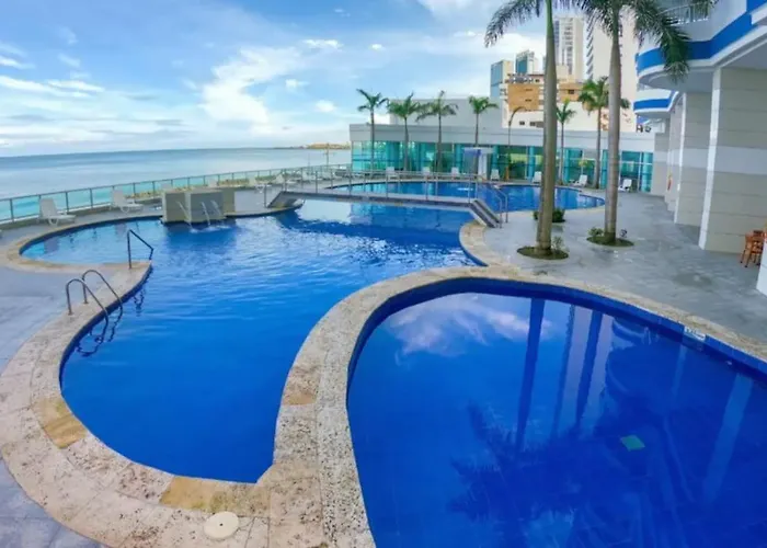 Appartement Espectacular Apartamento Frente Al Mar En Cartagena, Bocagrande, 5 Min Centro Historico acceptant les animaux