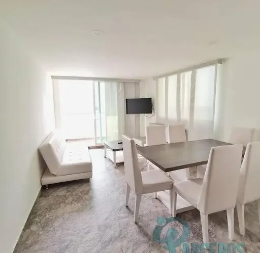 Apartamento Cerca A La Playa Con Hermosa Vista De Dos Cuartos By Parceros Group Cartagène acceptant les animaux